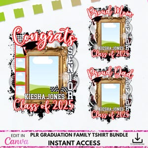 Editable Graduation TShirt Template, Graduation T Shirt Design, Canva Template, Canva Graduation TShirt, sublimation, dtf, Graduation Shirt