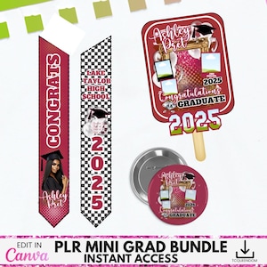 Bearbeitbare Abschluss-Stola-Vorlage, Abschluss-Taste, Abschluss-Fan, Canva-Vorlage, Canva-Abschluss, Sublimation, dtf, Abschluss-Bundle