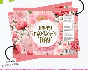 Sacchetto di patatine per la festa della mamma, Festa della mamma Canva, Sacchetto di patatine Canva, Sacchetto di patatine per la mamma, Canva Mom, Regalo per la festa della mamma, Regalo per la mamma,