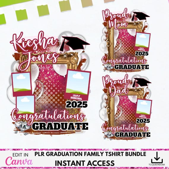 Editable Graduation TShirt Template, Graduation T Shirt Design, Canva Template, Canva Graduation TShirt, sublimation, dtf, Graduation Shirt