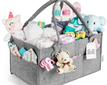 Handmade On-The-Go Diaper Caddy Nursery Organizer - Bag Baby Shower Gift