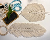 Macramé Leaf&Feather Pattern | PDF Tutorial | Instant Download | Beginner Instructions | DIY Macramé | Leaf | Feather