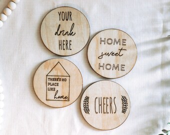 Wooden Coasters | Home Decor