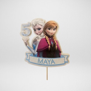 Frozen Birthday Cake Topper - Eiskönigin Cake Topper personalisiert - Gefrorene Kuchen & Cupcake Topper - Gefrorene Kuchendekoration - Frozen Cake Topper