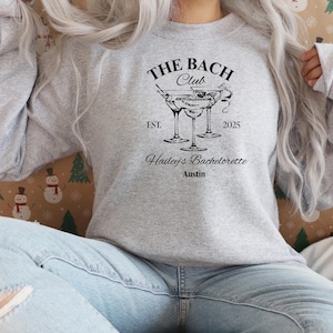 Custom Bachelorette Party Crewneck | Personalized Location Sweatshirt | Bridal Party Gift | Custom Bride Crewneck