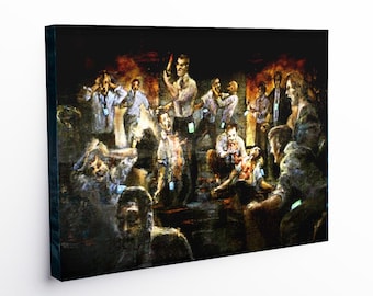 SEVERANCE **CANVAS** Grim Barbarity of Optics & Design - Canvas Print - Painting - Multiple Sizes - Movie Prop Replica - Highly Accurate