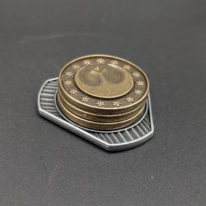 MANDALORIAN Coins (Fry Cook Bribe) from Star Wars Grogu Movie (2026) - New Republic Credits - Movie Prop Replica