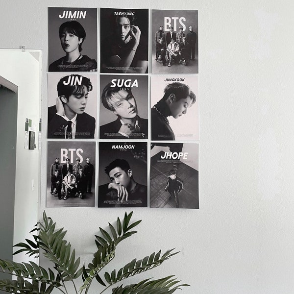 BTS Vogue & GQ Korea poster I graphic prints, wall decor