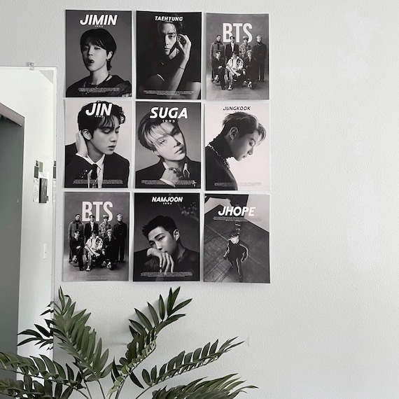 BTS Vogue & GQ Korea Poster I Graphic Prints Wall Decor 