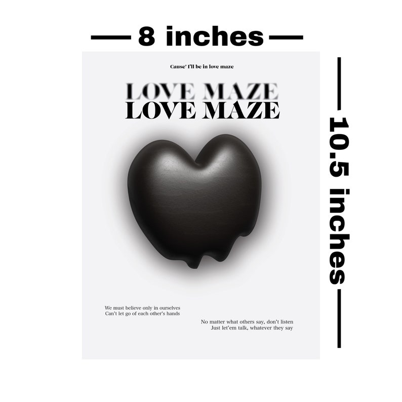 BTS Lyrics Prints Love Maze & Trivia Love Etsy