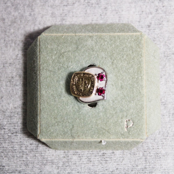 NEW Old Stock Stanford University Medical Center Pin w/Two Red Stones