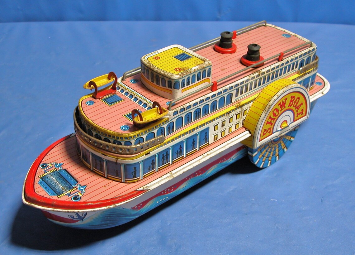 Battery Operated Showboat 1960'S Modern Toy Co. Japan Etsy