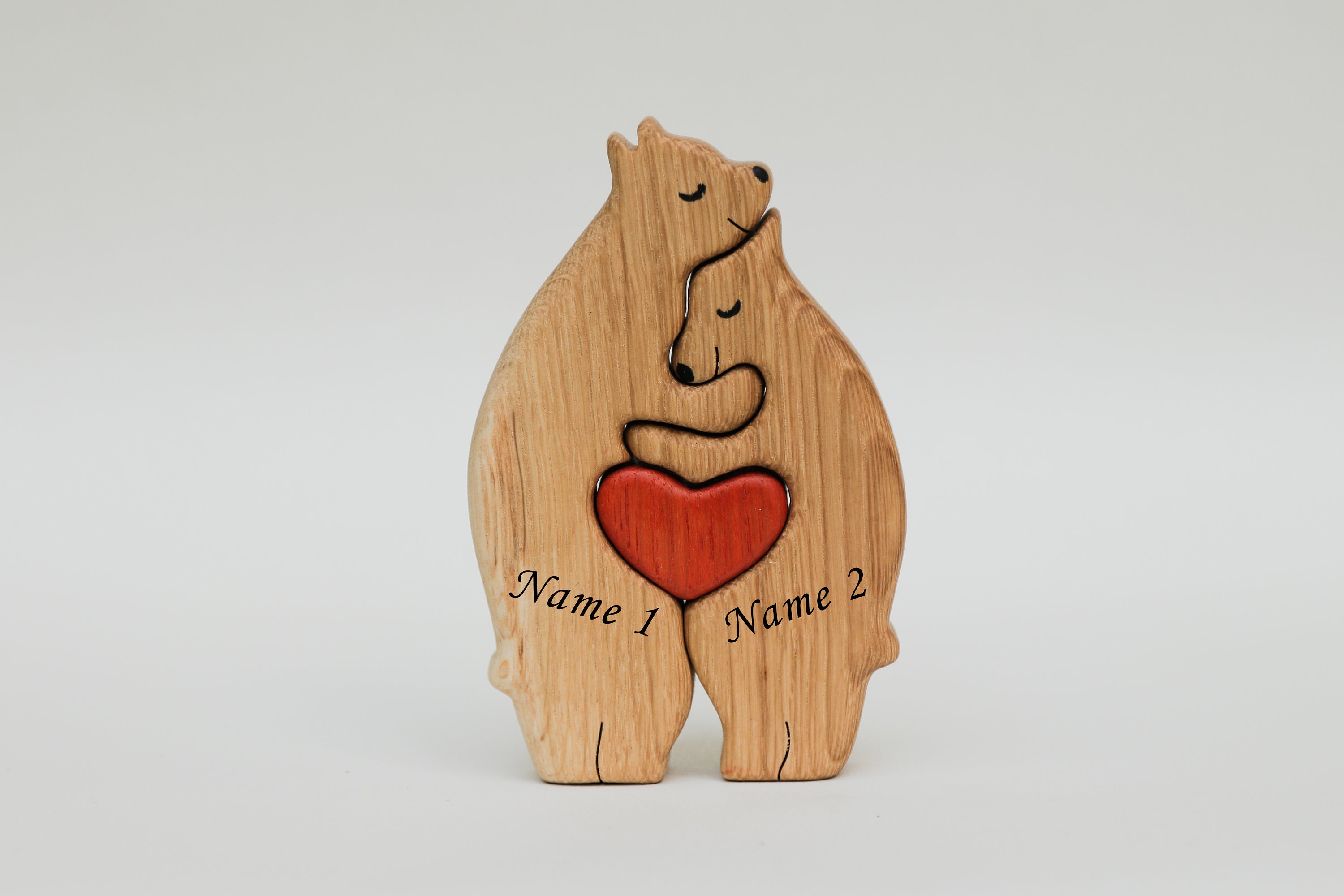 Wooden Bears Family Puzzle Bedroom Decor Family Keepsake Gifts photo