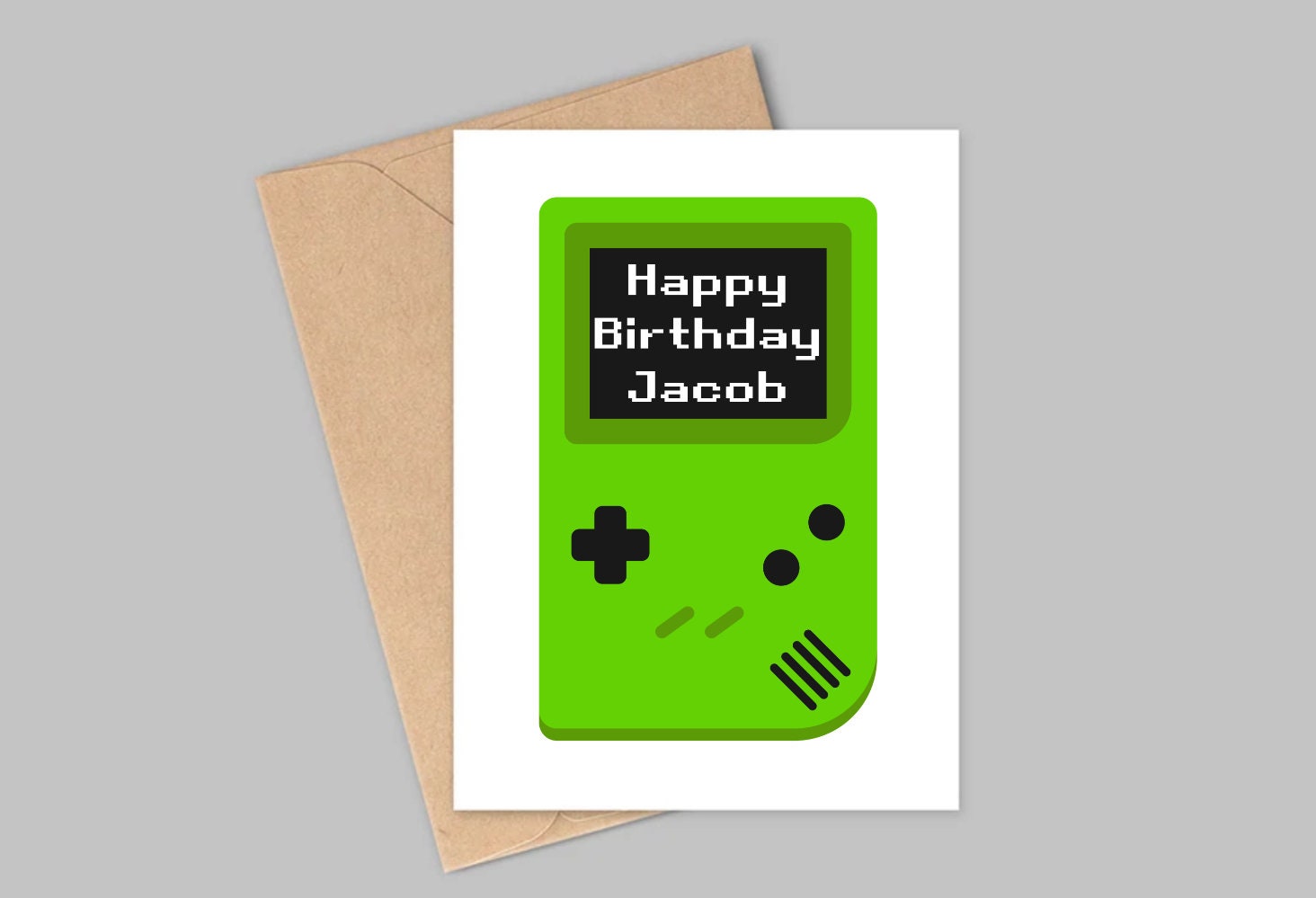 Retro Birthday Card Game Console Birthday Card Birthday Card Etsy