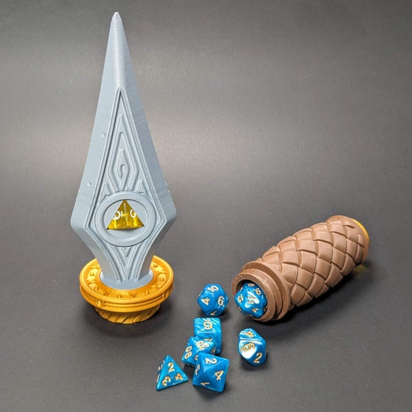 Dice Dagger 3D printed Dice storage bejeweled dice holder Dice Vault