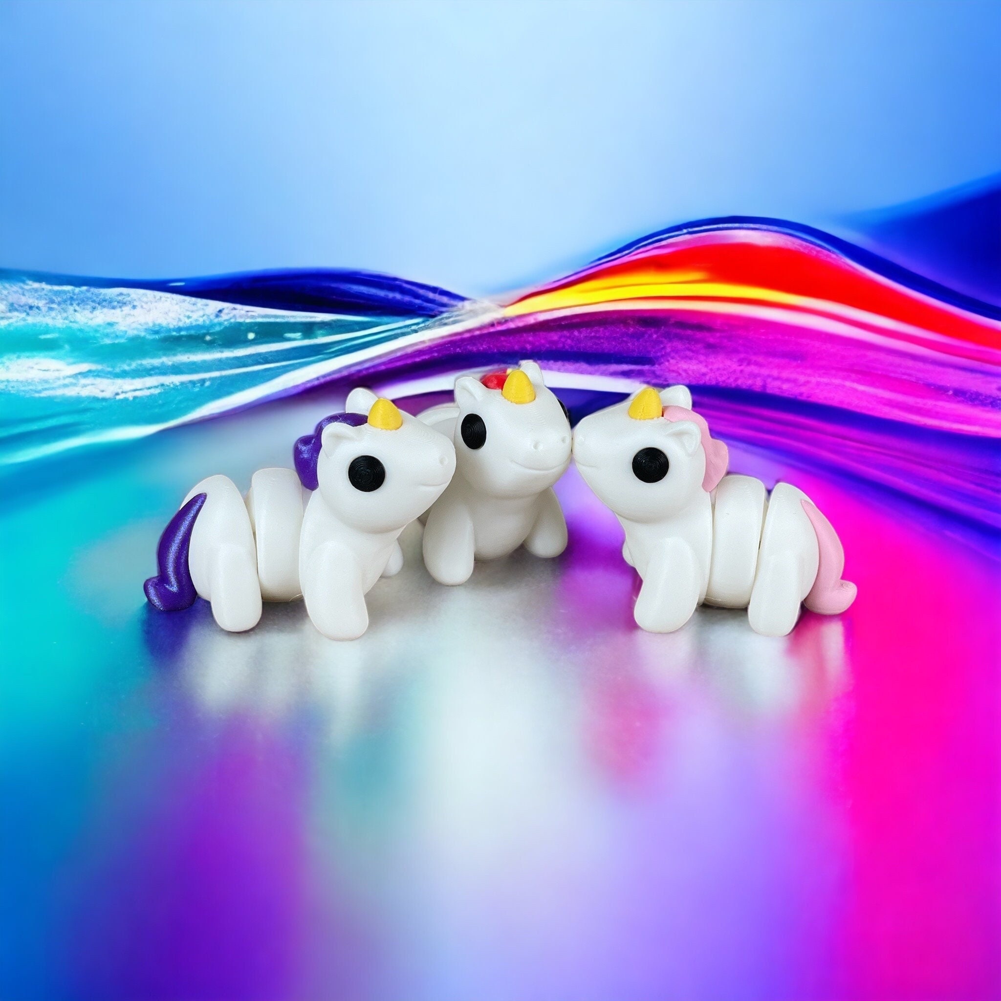 Articulated Unicorns 3D printed Fidget Toy