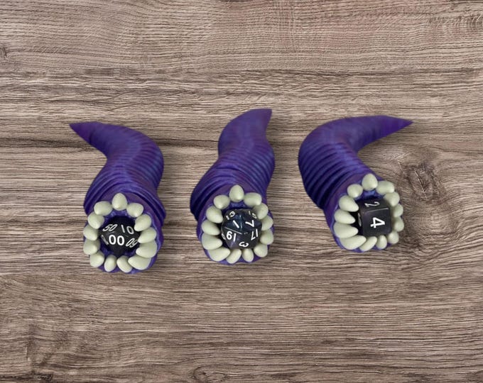 Flexi Fidget Worm Dice Guardian TTRPG Accessory Dice Jail