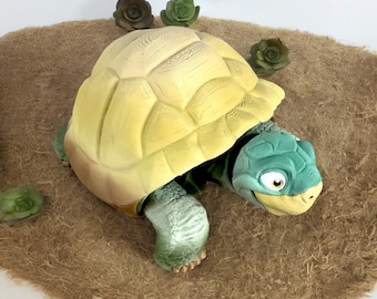 Articulated lifelike Tortoise 3D Printed fidget toy desk decor shelf decor