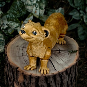 Lifesize Cute Ferret Fidget Toy Posable 3D Printed Pet Ferret - Etsy
