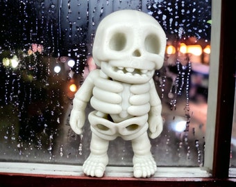 Décoration d'Halloween Fidget, squelette imprimé en 3D