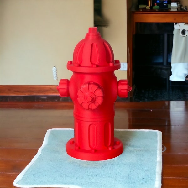 3D Printed Fire Hydrant use as a potty post for your indoor dog, elderly Dog or for potty training Available in multiple sizes and colors