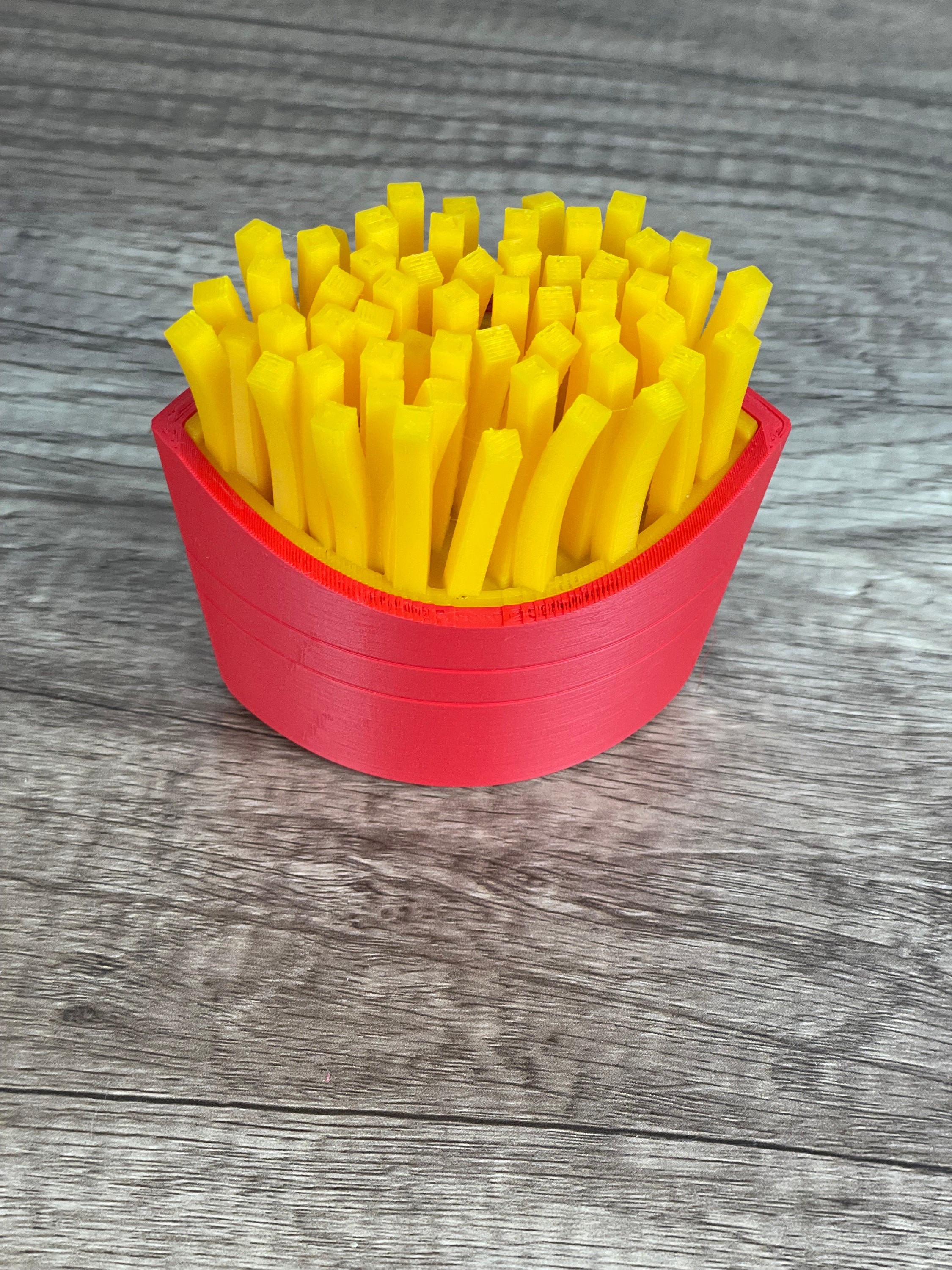 XZJMY 60 Pack 5oz French Fry Containers,Disposable Paperboard French Fries  Containers,French Fries Holders, Small Kraft Paper Takeout Boxes for