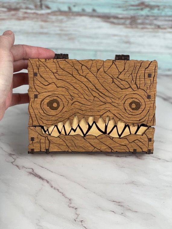 Mimic Monster Book- Gamers Card/Dice Storage- MTG storage- Jewelry- Personalized and Handcrafted