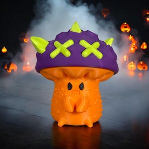 Spooky Mushroom Cable Holder, Halloween themed USB Cable Phone accessory Desk Cable Organizer Charger holder