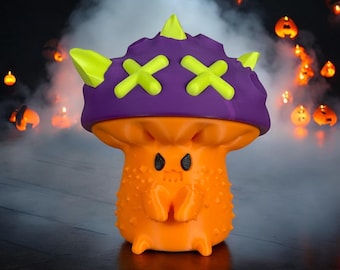 Spooky Mushroom Cable Holder, Halloween themed USB Cable Phone accessory Desk Cable Organizer Charger holder