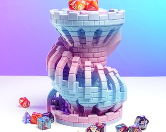 Battlement Dice Tower and Storage DnD TTRPG Accessory