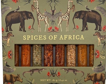 Spices of Africa Blend Collection 8 Pack Sampler Spice Gift Set