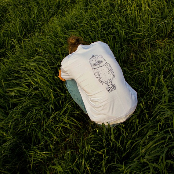 T-SHIRT NO EYES - 100% Algodão Orgânico - Tinta ecológica