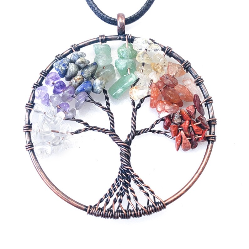 Tree of life chakra necklace Clearance