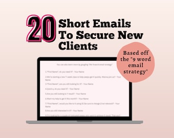 20 kurze E-Mail-Skripte: Vorlagen für Kundenkontakt (Digitaler Download)