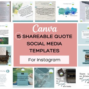Shareable Quote Instagram Post Designs | Social Media Templates | Quote Templates | Social Media Templates | Instagram Templates