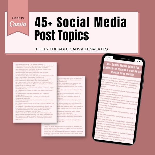 Instagram Post Ideas. Instagram Content Calendar Template. Social Media content ideas. Instagram post ideas. Social Media Planner.