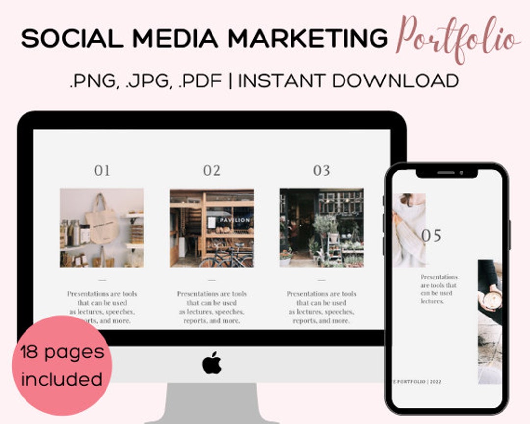 Marketing Portfolio Template. Marketing Portfolio Design. Marketing