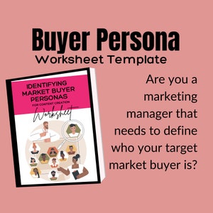 Buyer Persona Worksheet Template. Target Market Persona Worksheet. Market Buyer Persona. Target Audience Template. Marketing Persona