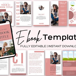 eBook Template Canva, Workbook, Worksheets & Lead Magnet for Coaches, Bloggers. Opt In, Charts, Checklists, Planners, Webinar, Challenges