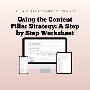 Marketing Content Pillar Strategy Guide. Social Media Planner guide. Content Strategy. Content Pillar Template. Batch content strategy