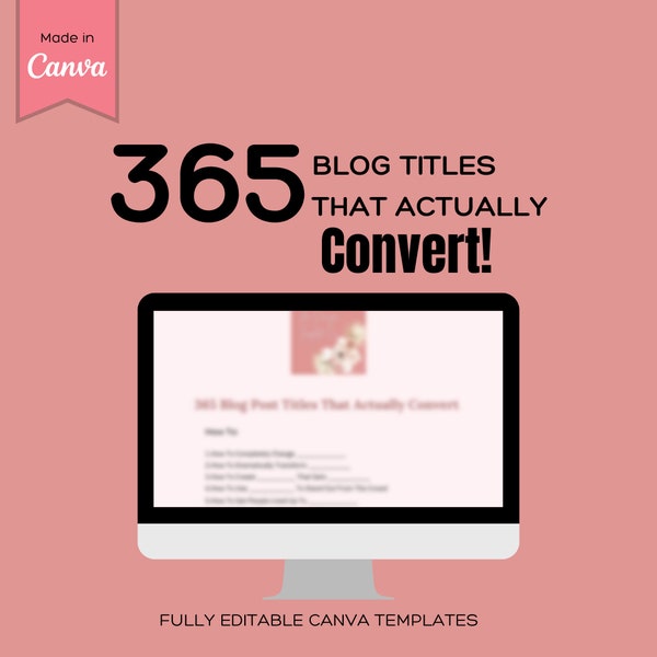 365 Blog titles that actually convert. 365 Blog ideas to write about. Blog writing ideas. Blog titles that convert! SEO on blog titles. Blog