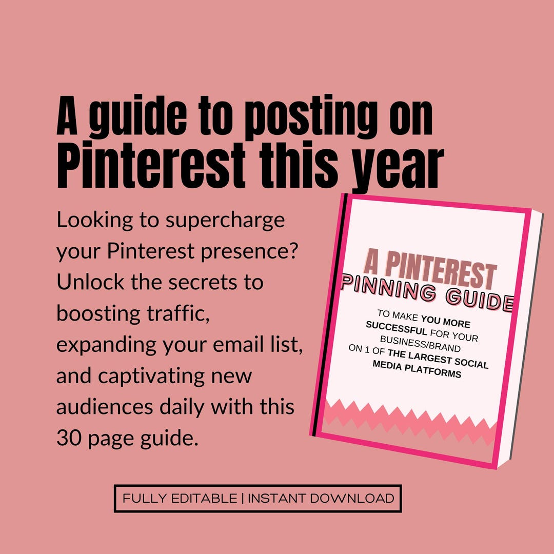 Pinterest Downloadable Guide How to Use Pinterest Guide. Canva Pinterest Pinning Workbook. Pinterest ...