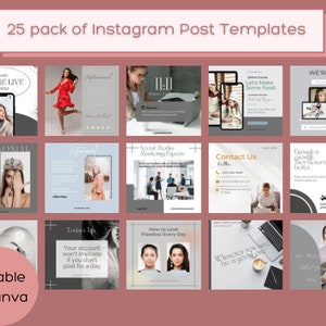 25 Instagram Post Templates for Marketing and Social Media - Etsy