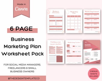 Feuilles de travail pour le plan de marketing d'entreprise. Feuilles de travail sur la stratégie marketing. Feuille de travail de proposition marketing. Feuille de travail du planificateur marketing. Plan de commercialisation