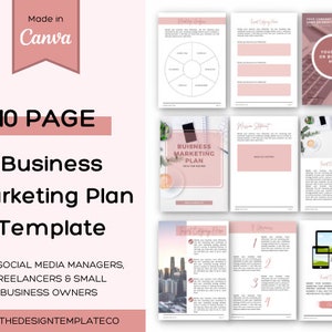 Business Marketing Plan Template. Marketing Plan Template. Marketing Plan Sheets. Business Plan Worksheets. Marketing Templates. Canva