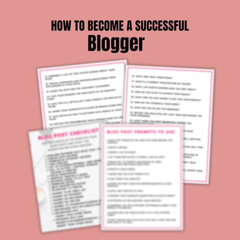 How to Be a Successful Blogger | 100 Blog Topic Ideas + SEO Checklist ...