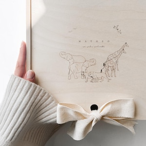 Erinnerungskiste Baby personalisiert, Geschenk Geburt,  Erinnerungsbox Baby, Holzkiste personalisiert, Babygeschenke Geschenkbox