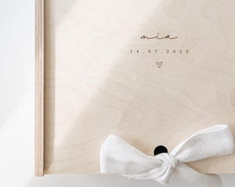 Personalized baby keepsake box, birth gift, baby memory box, personalized wooden box, baby gift box
