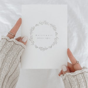 Mutterpasshülle personalisiert mit Namen - Hülle Mutterpass - Schwangerschaft Geschenk