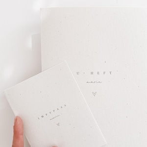 U- Heft und Impfpass Hülle personalisierbar | Junge | Mädchen Schutzhülle mit Namen | Geschenkidee Schwangerschaft, Geburt, Babyparty